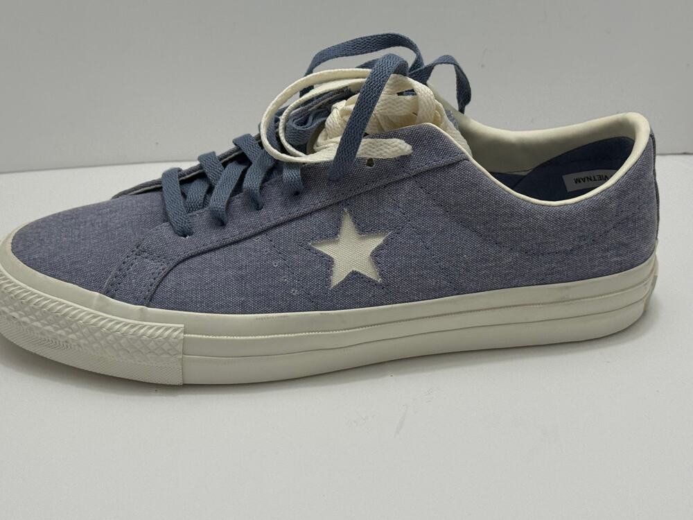 Converse One Star Pro Low Washed Canvas Blue Men 11 Women 12.5 NWOT